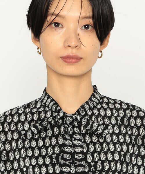 Precious Mild / プレシャスマイルド シャツ・ブラウス | ゴルフバックプリント ボウタイブラウス | 詳細7