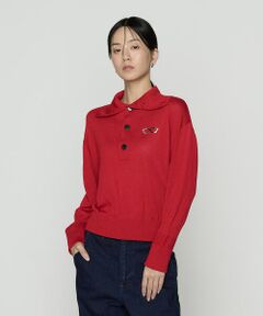 Precious Mild / プレシャスマイルド ニット・セーター | 釦開き襟付き ニットプルオーバー