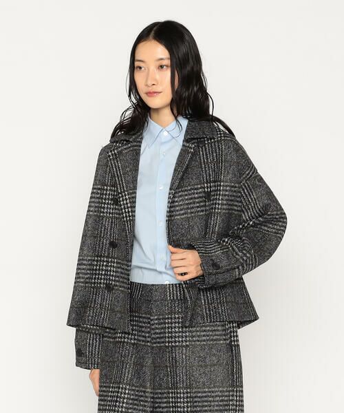 Precious Mild / プレシャスマイルド その他アウター | グレンチェックジャージー ジャケット | 詳細2