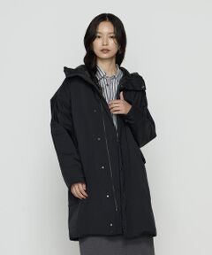 Precious Mild / プレシャスマイルド その他アウター | FINOダントツ撥水高密度ツイル フードロングダウンコート