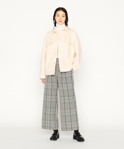 Precious Mild / プレシャスマイルド その他パンツ | T／Wグレンチェック ワイドパンツ | 詳細3