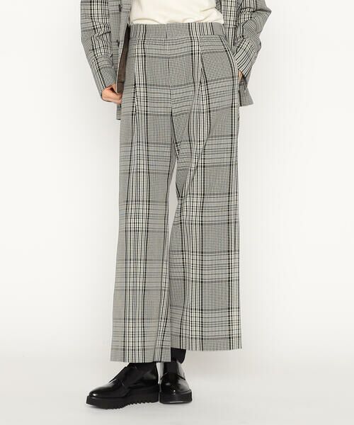 Precious Mild / プレシャスマイルド その他パンツ | T／Wグレンチェック ワイドパンツ | 詳細4