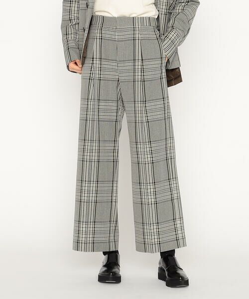 Precious Mild / プレシャスマイルド その他パンツ | T／Wグレンチェック ワイドパンツ | 詳細5