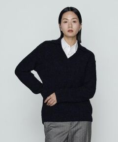 Precious Mild / プレシャスマイルド ニット・セーター | ループヤーン襟付き ニットプルオーバー