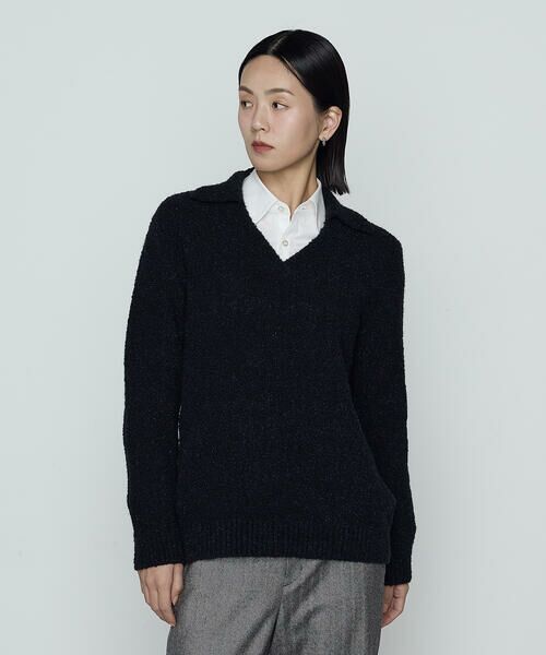 Precious Mild / プレシャスマイルド ニット・セーター | ループヤーン襟付き ニットプルオーバー | 詳細3