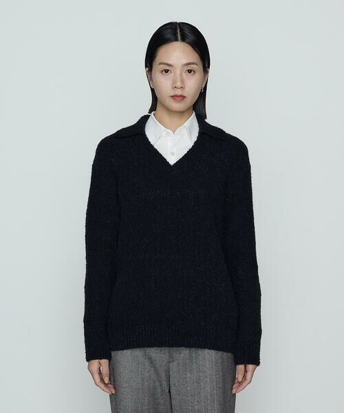 Precious Mild / プレシャスマイルド ニット・セーター | ループヤーン襟付き ニットプルオーバー | 詳細4
