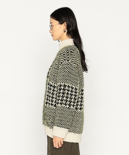 Precious Mild / プレシャスマイルド ブルゾン | グレンチェック柄 ニットブルゾン | 詳細6
