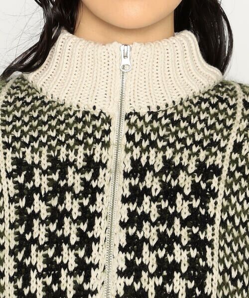 Precious Mild / プレシャスマイルド ブルゾン | グレンチェック柄 ニットブルゾン | 詳細8