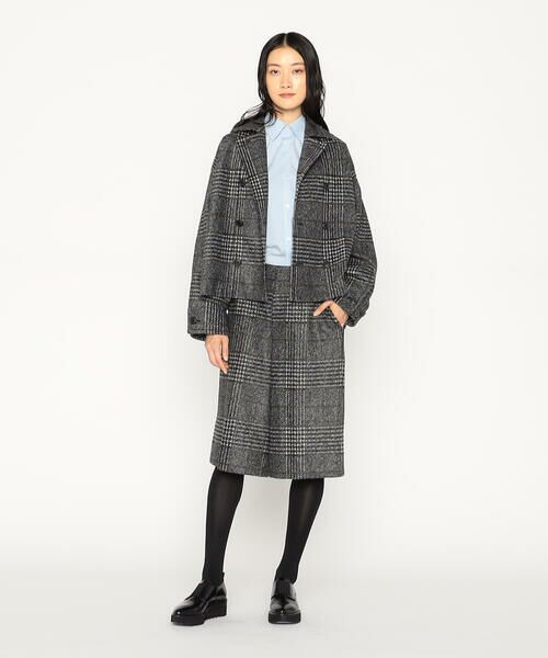 Precious Mild / プレシャスマイルド その他アウター | 〔 +サイズ 〕 グレンチェックジャージー ジャケット | 詳細1