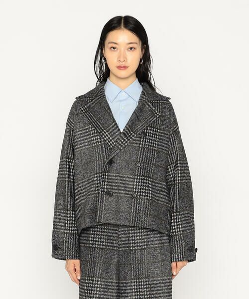 Precious Mild / プレシャスマイルド その他アウター | 〔 +サイズ 〕 グレンチェックジャージー ジャケット | 詳細3