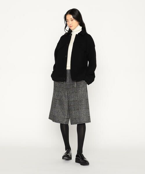 Precious Mild / プレシャスマイルド その他パンツ | 〔 +サイズ 〕 グレンチェックジャージー ハーフパンツ | 詳細1