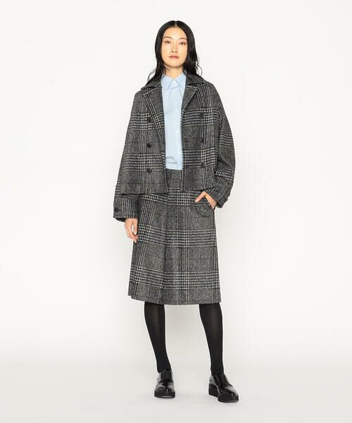 Precious Mild / プレシャスマイルド その他パンツ | 〔 +サイズ 〕 グレンチェックジャージー ハーフパンツ | 詳細2