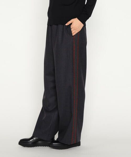 Precious Mild / プレシャスマイルド その他パンツ | 〔 +サイズ 〕 フラノ×REGGIANIストライプ トラックパンツ | 詳細2