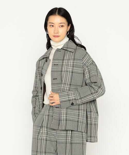 Precious Mild / プレシャスマイルド シャツ・ブラウス | 〔 +サイズ 〕 T/Wグレンチェック 中綿入りシャツ | 詳細4