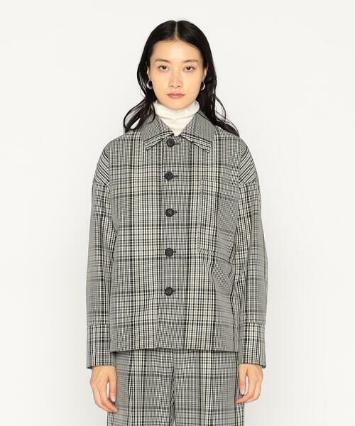 Precious Mild / プレシャスマイルド シャツ・ブラウス | 〔 +サイズ 〕 T/Wグレンチェック 中綿入りシャツ | 詳細5