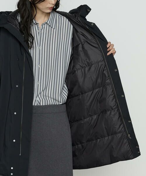 Precious Mild / プレシャスマイルド その他アウター | 〔 +サイズ 〕 FINOダントツ撥水高密度ツイル フードロングダウンコート | 詳細13
