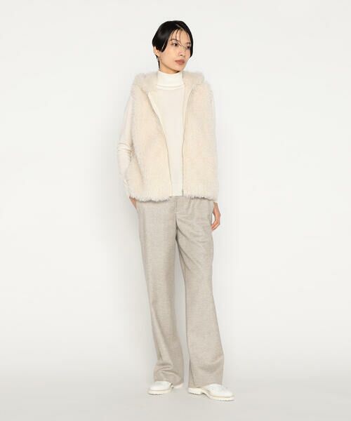 Precious Mild / プレシャスマイルド その他パンツ | 〔 +サイズ 〕 シックツイードヘリンボーン ワイドパンツ | 詳細5