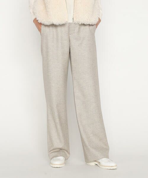 Precious Mild / プレシャスマイルド その他パンツ | 〔 +サイズ 〕 シックツイードヘリンボーン ワイドパンツ | 詳細8