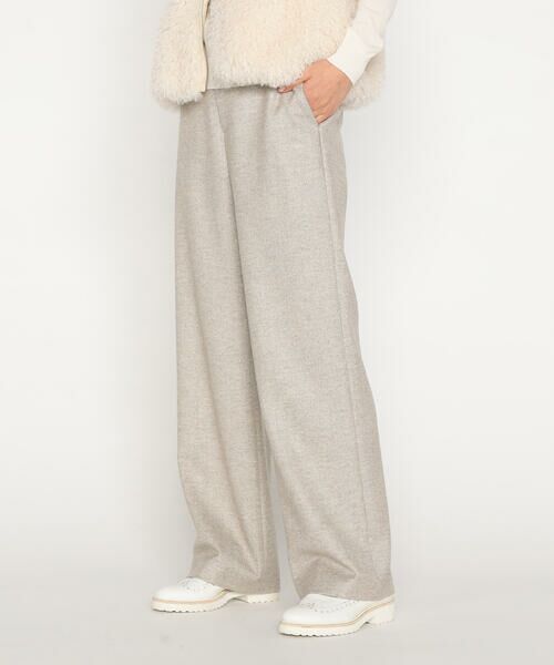 Precious Mild / プレシャスマイルド その他パンツ | 〔 +サイズ 〕 シックツイードヘリンボーン ワイドパンツ | 詳細9