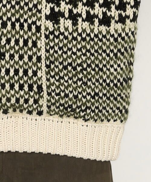 Precious Mild / プレシャスマイルド ブルゾン | 〔 +サイズ 〕 グレンチェック柄 ニットブルゾン | 詳細10