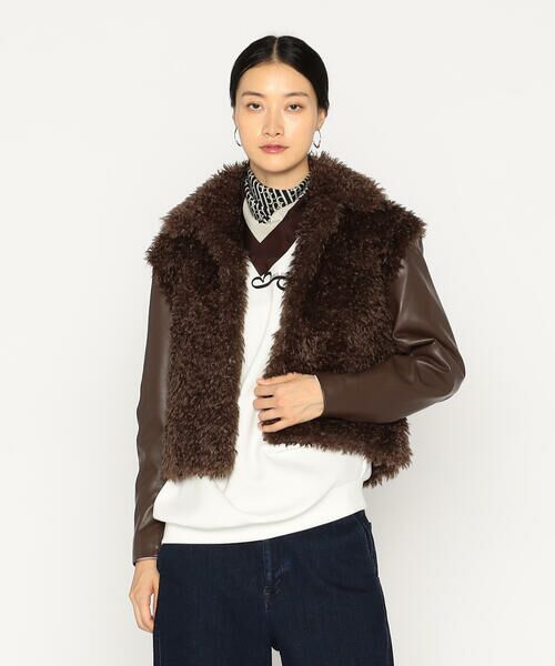 Precious Mild / プレシャスマイルド ブルゾン | カルガンラム調 ブルゾン(14:ブラウン)