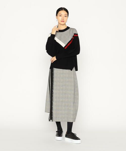 Precious Mild / プレシャスマイルド ロング・マキシ丈スカート | 裏起毛グレンチェック スカート | 詳細1