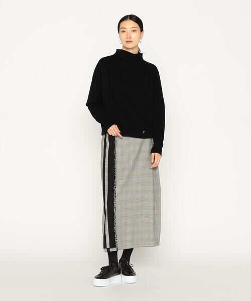 Precious Mild / プレシャスマイルド ロング・マキシ丈スカート | 裏起毛グレンチェック スカート | 詳細3