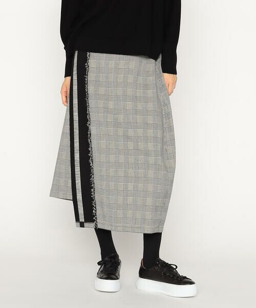 Precious Mild / プレシャスマイルド ロング・マキシ丈スカート | 裏起毛グレンチェック スカート | 詳細4