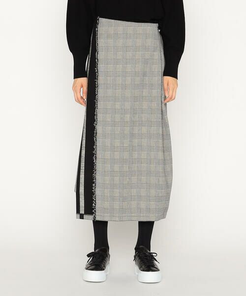 Precious Mild / プレシャスマイルド ロング・マキシ丈スカート | 裏起毛グレンチェック スカート | 詳細5