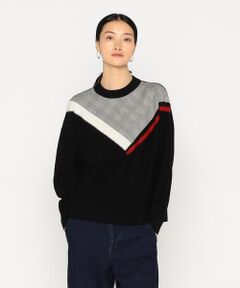 Precious Mild / プレシャスマイルド ニット・セーター | チェック使い ニットプルオーバー