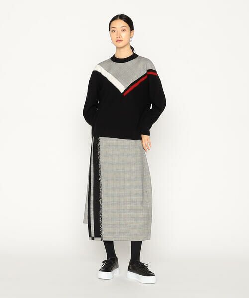 Precious Mild / プレシャスマイルド ニット・セーター | チェック使い ニットプルオーバー | 詳細3