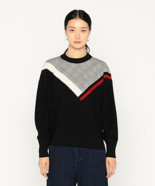 Precious Mild / プレシャスマイルド ニット・セーター | チェック使い ニットプルオーバー | 詳細6