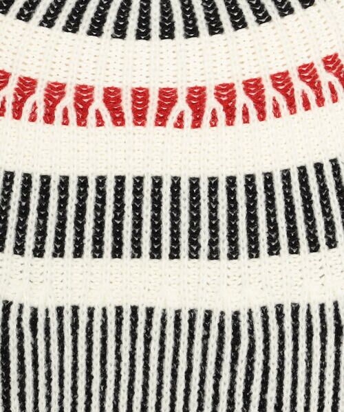 Precious Mild / プレシャスマイルド ニット・セーター | 求心柄 配色ライン入り ニットプルオーバー | 詳細10
