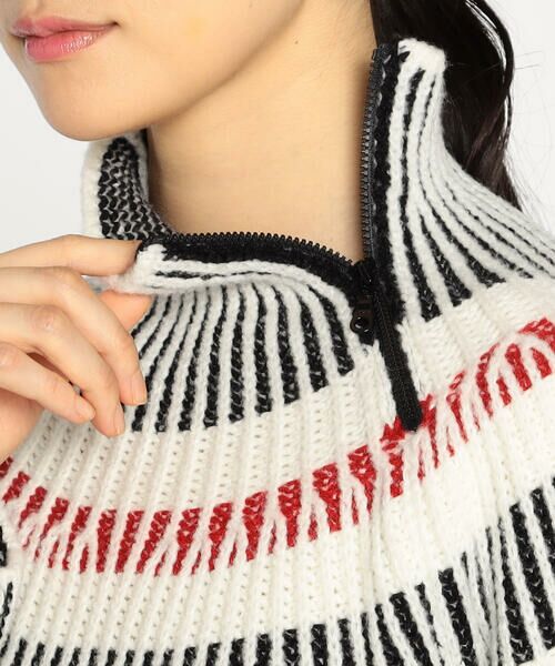 Precious Mild / プレシャスマイルド ニット・セーター | 求心柄 配色ライン入り ニットプルオーバー | 詳細7