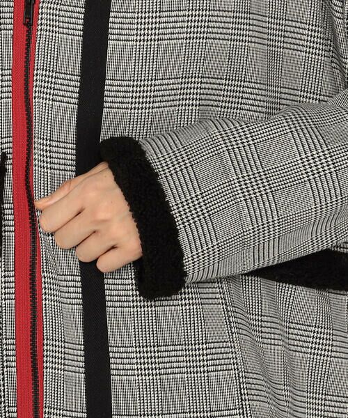 Precious Mild / プレシャスマイルド ブルゾン | 裏起毛グレンチェック フードブルゾン | 詳細10