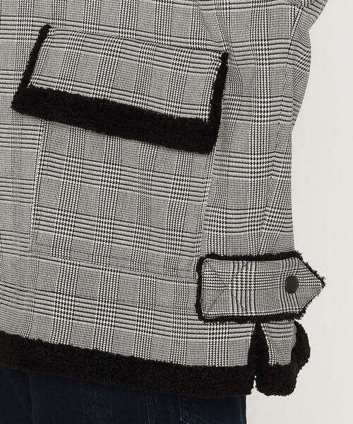 Precious Mild / プレシャスマイルド ブルゾン | 裏起毛グレンチェック フードブルゾン | 詳細12