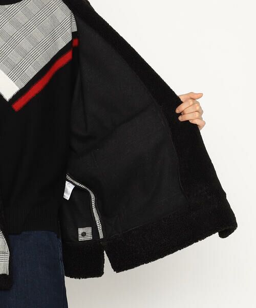 Precious Mild / プレシャスマイルド ブルゾン | 裏起毛グレンチェック フードブルゾン | 詳細15