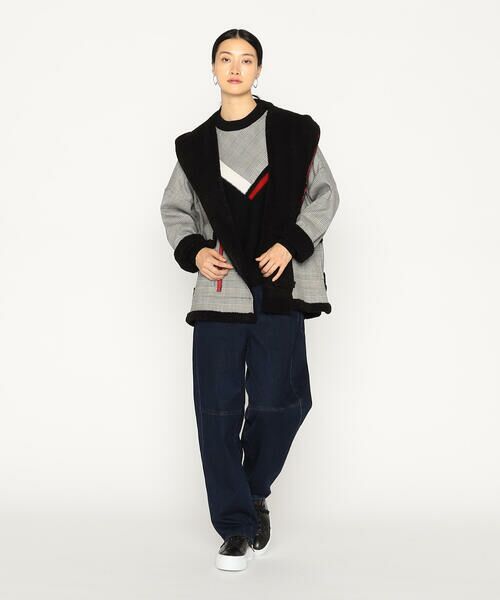 Precious Mild / プレシャスマイルド ブルゾン | 裏起毛グレンチェック フードブルゾン | 詳細2