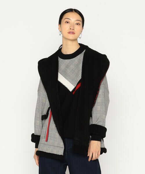 Precious Mild / プレシャスマイルド ブルゾン | 裏起毛グレンチェック フードブルゾン | 詳細4