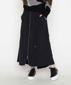 Precious Mild / プレシャスマイルド ロング・マキシ丈スカート | ナイロンワッシャー カーゴスカート