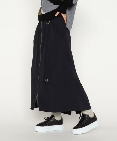 Precious Mild / プレシャスマイルド ロング・マキシ丈スカート | ナイロンワッシャー カーゴスカート | 詳細3