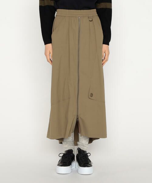 Precious Mild / プレシャスマイルド ロング・マキシ丈スカート | ナイロンワッシャー カーゴスカート | 詳細11