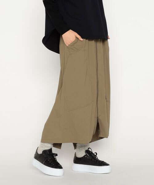 Precious Mild / プレシャスマイルド ロング・マキシ丈スカート | ナイロンワッシャー カーゴスカート | 詳細7