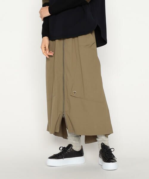 Precious Mild / プレシャスマイルド ロング・マキシ丈スカート | ナイロンワッシャー カーゴスカート | 詳細9