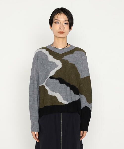 Precious Mild / プレシャスマイルド ニット・セーター | カモフラ柄ニット プルオーバー | 詳細5