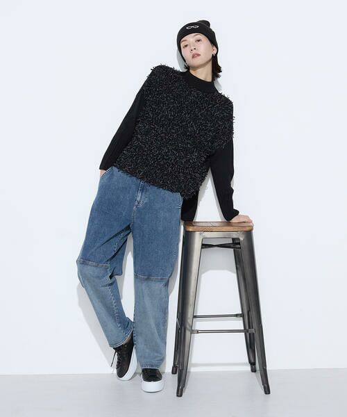 Precious Mild / プレシャスマイルド ニット・セーター | リボンヤーンブラック ニットプルオーバー | 詳細12