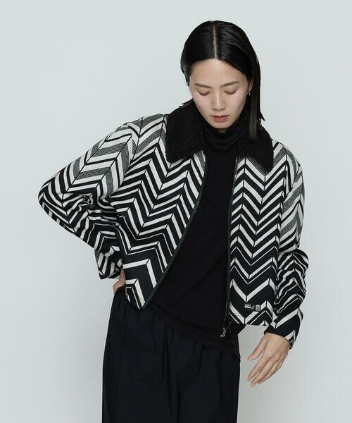 Precious Mild / プレシャスマイルド ブルゾン | ヘリンボーンジャージー ブルゾン | 詳細5