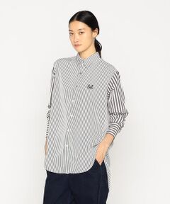 Precious Mild / プレシャスマイルド シャツ・ブラウス | メガネ刺繍 ストライプシャツ