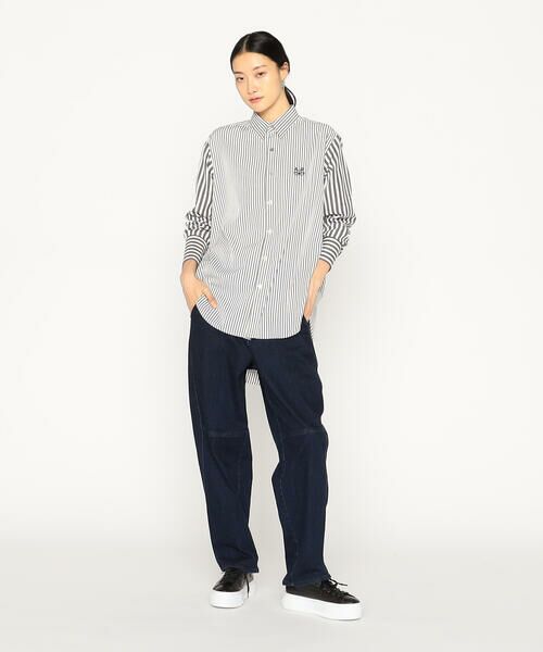 Precious Mild / プレシャスマイルド シャツ・ブラウス | メガネ刺繍 ストライプシャツ | 詳細1