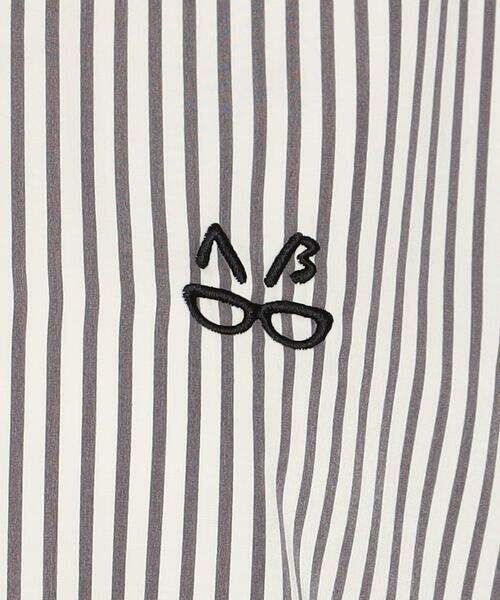 Precious Mild / プレシャスマイルド シャツ・ブラウス | メガネ刺繍 ストライプシャツ | 詳細13